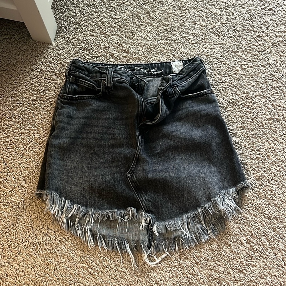 Free people denim skirt